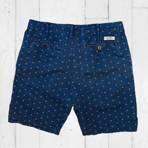 Lucky Brand Blue Printed Cotton Casual Shorts Men’s Size 34